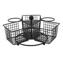 French Fries Basket Rotary Multiuse Food Display Fried Chicken Basket for Party Living Room Camping Picnic Home