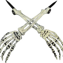 10 Piezas de Decoraciones de Brazos de Esqueleto para Halloween. Manos de Esqueleto Realistas, Ideales para Decoraciones de Jardín, Césped y