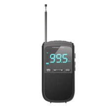 Tragbares Digitalradio mit AM/FM-Bändern, Wetterwarnung, Alarmfunktion mit 3,5-mm-Kopfhöreranschluss, 800 MAh Akkukapazität