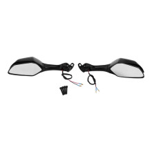 Motorcycle Accessories Rearview Mirror with LED Turn Signal Side Mirror for YZF-R7 YZF-R9