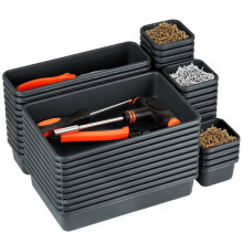 48Pcs Tool Box Organizer Hardware Tool Tray Garage Organization Set Tool Tray Dividers Chest Drawer Work Storage Box