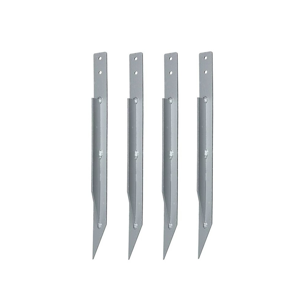 Pack Of 4 Fence Post Repair - Upgraded Fence Post Anchor Ground Spike For Repair Tilted/Broken Wood Fence Post 4712639123888