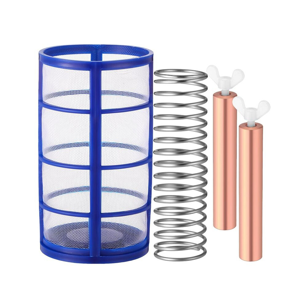6-Piece Copper Anodized Replacement Kit,Includes Copper Anodes,Basket Screens,Springs And Screws,For Solar Pool Ionizers 4714202366081