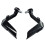 Motorcycle Handle Hand Guards Wind Protector Brush Bar Decoration Universal Grip Protect Cover Handlebar Handguard Black 1