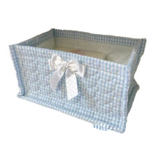 1PCS Square Storage Basket Desktop Organizer Storage Basket Home Decoration Quilted Storage Basket Cute Storage Frame,A