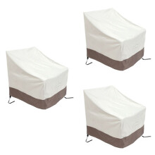 3 Pack Patio Adirondack Chair Cover 31x33x36 Inch Heavy Duty Outdoor Patio Chair Cover 420D, Waterproof Outdoor Lawn