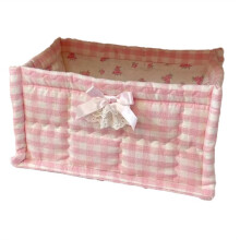 1 Peças Cesta de Armazenamento Quadrada Organizador de Mesa Cesta de Armazenamento Decoração para Casa Cesta de Armazenamento Acolchoada Moldura de
