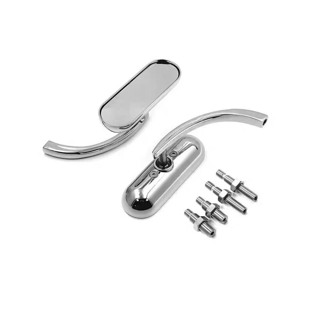 Universal Motorcycle M10 Rearview Mirror Classic Retro For Sportster Softail Electra Glide Touring B Light 6032837113008