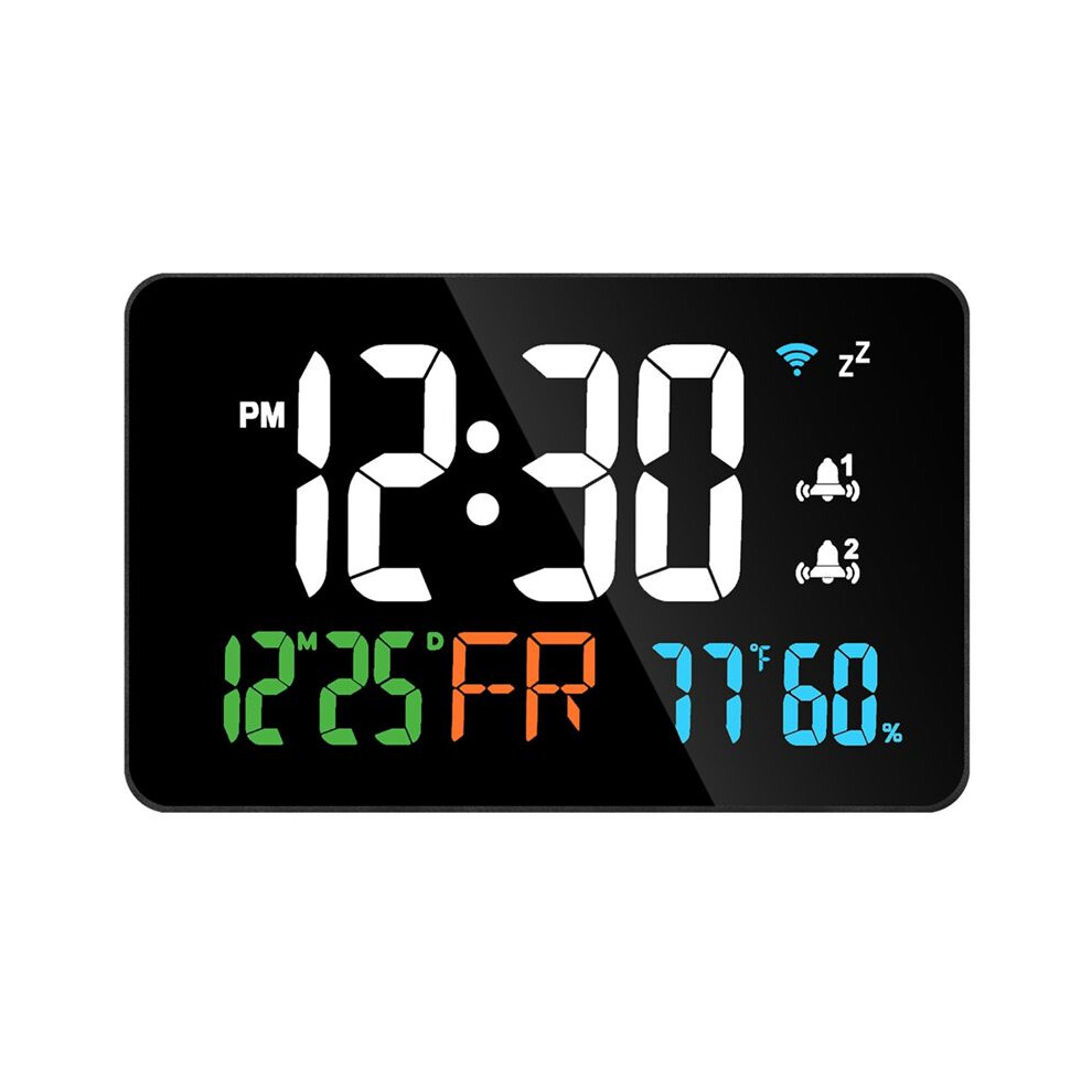 Usb Plug Wifi Desktop Clock Intelligent Thermometer Hygrometer With Digital Led Display Wifi Auto-Calibration Tools 6032125169632