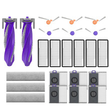 Compatible con el Robot Aspirador para Flow: Piezas de Repuesto, Cepillo Principal, Filtro HEPA, Bolsa para Polvo, Mopa y Accesorios.