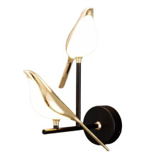Sconces Bird Lamp Shade Bedroom Bedside Living Room Rotatable Adjustable Art Deco LED Wall Light Luxury Hotel Warm Light