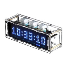 Luce Ambientale RGB con Orologio con Tasti Meccanici Supporto Timer Effetto di Illuminazione A 3 X 6 Colori Connessione Wi-Fi Telefono Cellulare PC