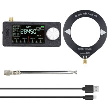 SI4732 Pocket Radio 1.9inch IPS Scherm 0.5-108mhz Pocket Radio LSB USB AM FM Radio All Band Radio Ontvanger Zwart