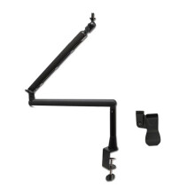 Suporte para Microfone, Braço de Suspensão Ajustável de 360 , Suporte para Microfone com Haste Ajustável, com Clipe de Montagem para Mesa, A