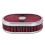 Filtro de Ar Oval para Carro 12x2 Polegadas Filtro de Ar Purificador de Fluxo para Pescoço de Interface de 5-1/8 Polegadas Vermelho 1