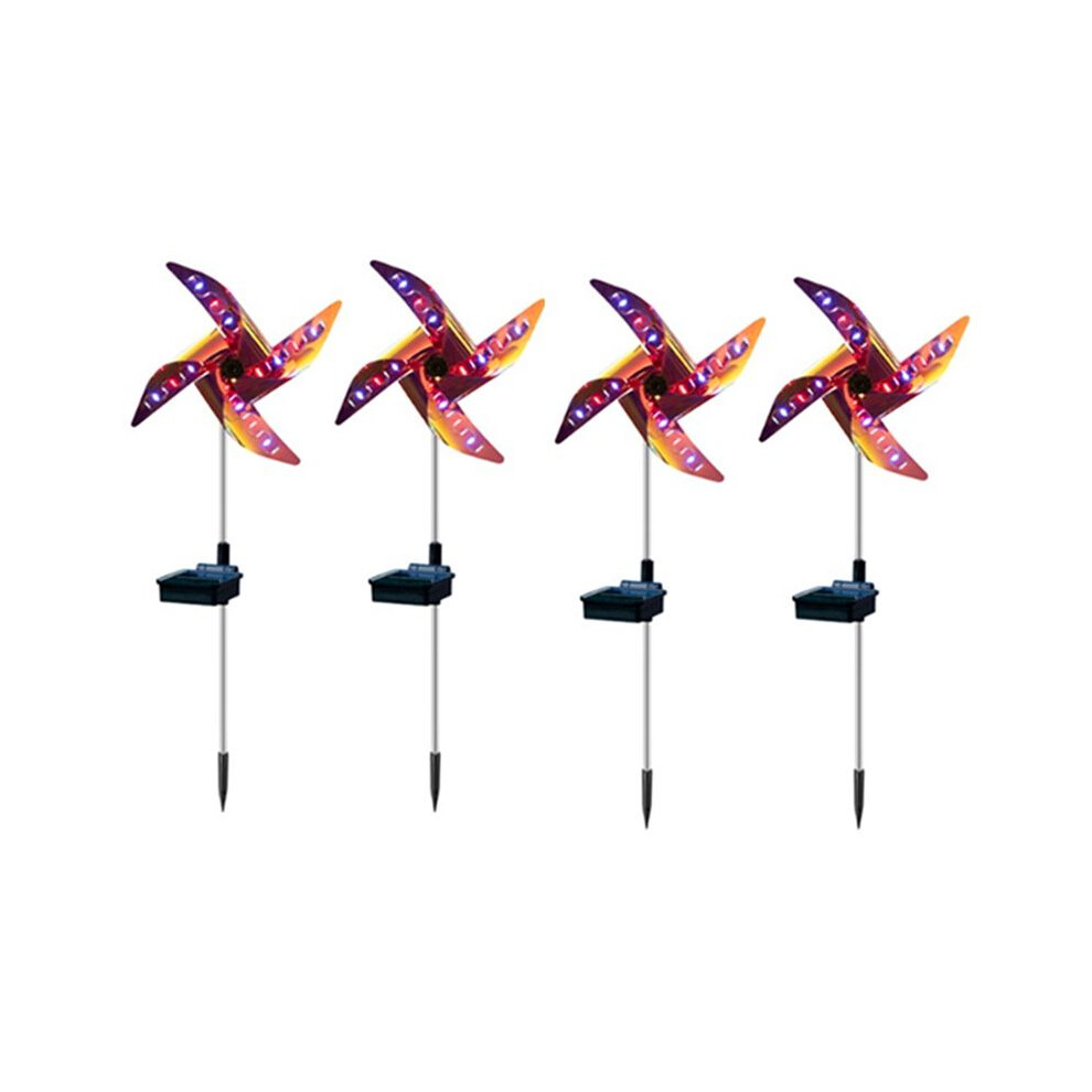 4Pcs Solar Power Windmill Outdoor Garden Decoration 32 Led Garden Landscape S Waterproof Night Light 4712370221423