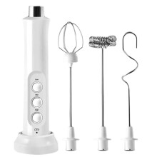 Handheld Electric Milk Frother 3-In-1 Milk Frother Suitable for Beating Eggs in the Kitchen Portable Milk Blender B