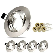 Estrutura de Fixação de Downlights Ajustável, Suportes de Downlight LED, Recorte para Suporte de Lâmpada MR16 GU10, Holofote LED Embutido C