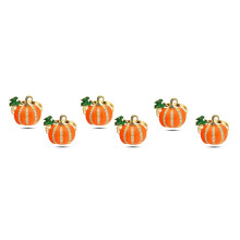 6 Anillos de Servilletas de Otoño, Anillos de Servilleta de Acción de Gracias, Porta Servilletas de Calabaza de Halloween para Cenas Festivas