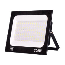 200W LED-Strålkastare för Inomhusbruk, Utomhusbelysning, Spotlight, Projektor, 6500k, 220V, IP66, för Väggmonterad Garage, Gym, Gata