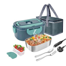 1,5 L Elektryczny Podgrzewacz Żywności na Lunch, Przenośny Podgrzewacz Żywności do Samochodu lub Domu, Szczelny, Podgrzewacz Żywności na Lunch,