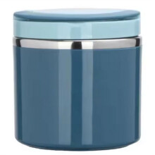 Bocal Isotherme en Acier Inoxydable pour Soupe, Conserve la Chaleur, Idéal pour les Écoliers, Bleu, 630 Ml