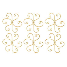 6pcs Plant Stem Support, Metal Monstera Plant Support, Plant Stem Holder Support Unique Design Bamboo Clamp Set