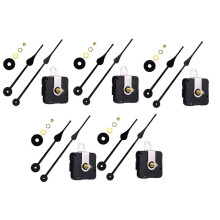5pcs High Torque I Shaft Hands Quartz DIY Wall Clock Movement Mechanism Hands Kit Jumping Seconds DIY Clock Replacement