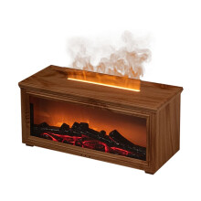 Diffuseur D'Aromathérapie Simulation Cheminée avec Effet de Flamme Dynamique Diffuseur D'Aromathérapie Coloré pour la Maison et le Bureau A