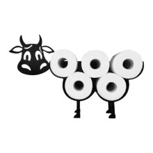 Toilet Paper Holder Metal Freestanding Toilet Paper Roll Holder Decorative Toilet Paper Holder Stand Whimsical Cow