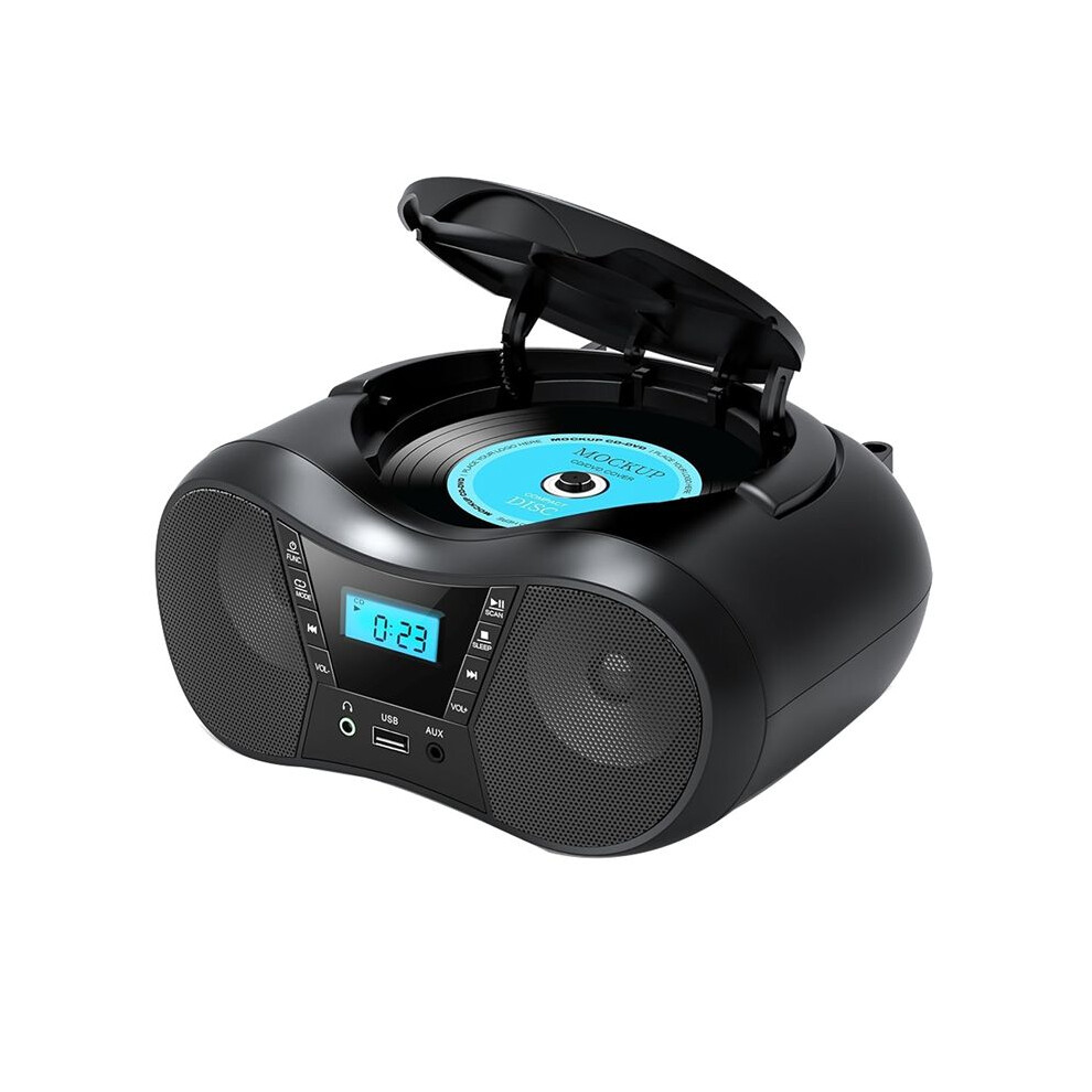 Portable Cd Player Boombox Cd Player Am/Fm Radio Stereo Player, Compatible For Cd/Cd-R/Rw Radio For Home(Eu) 4714115089657