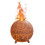 Ultrasonic Planet Air Humidifier 200ML USB 7 Colors Flame Aromatherapy Diffuser Colorful Crack Flame B 1