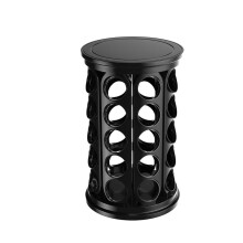 Carrousel de Rangement pour Dosettes de Café: pour 40 000 Capsules, Support pour Capsules de Café, pour Comptoir de Cuisine, Maison ou Bureau, Noir