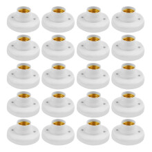 E27 Douille à Vis Blanc Plafonnier Lampe Ampoule Fixation Base Support Ampoule Support Spirale LED Ampoule Base Éclairage