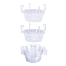 15 Pcs Hanging Plant Water Catcher-8 Inch Clear Plastics Plant Water Catcher Tray-Hanging Plant Saucers Drip Pans