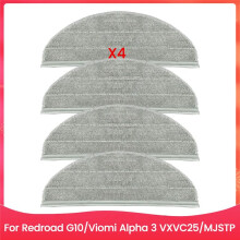 4 Stück Wischtuch-Pads für Redroad G10 für  Alpha 3 VXVC25/MJSTP Staubsauger-Ersatzteile