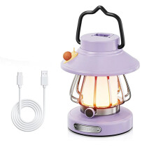 Ensemble de Lampes de Poche pour Enfants, Lampe de Poche LED Pratique, Rechargeable, Alimentée par Batterie, Veilleuse Portable, Violet
