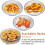 Fryer Rack Fryer Dehydrator Rack Multifunctional Stackable Grid Grilling Rack Mesh Design for 8 Inch Deep Fryers Kitchen 5