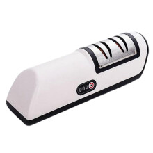 Kitchen Electric Knife Sharpener Multifunctional Automatic 4 Gears Electric Knife Sharpener Kitchen Accessories Black