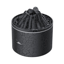180ml Essential Oil Diffuser, Volcano Humidifier with Flame Aroma, Jellyfish Mist,7 Color LED,Auto Off for Home Office,B