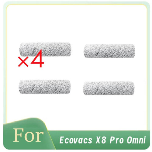 4 Pcs Roller Rag for  X8 Pro Omni Sweeper Accessories Enhanced Cleaning Efficiency 1