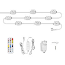 Tuya WiFi Eaves String LED Light Outdoor IP67 Waterproof RGB Color RF Remote Control for Alexa Home EU Plug