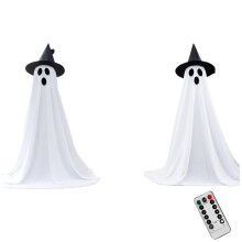 2 Pack Halloween Decorations, Halloween Party Decorations, Decorations with Remote Control Lights for Yard Garden
