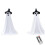 2 Pack Halloween Decorations, Halloween Party Decorations,  Decorations with Remote Control Lights for Yard Garden 1