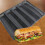 2 St Silikonperforerade Bakformar SmöRgåSform Fransk Baguette BröDform Mat Matta 5 Limpor Non-Stick Bakfoder 1