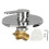 All Copper Concealed 3-Way Shower Handle Valve, 1/2 Inch Interface 2