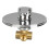 All Copper Concealed 3-Way Shower Handle Valve, 1/2 Inch Interface 5