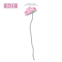 144pcs Petite Paper Artificial Rose Buds Flowers DIY Wedding Decor Home, Light