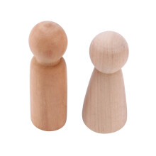 Wooden Peg Doll Unfinished Wooden People Plain Blank Bodies Angel Dolls For DIY Pack of 20