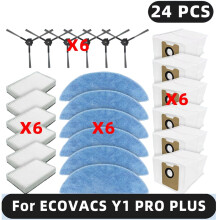 Compatible for Y1 / Y1 PRO Spare Parts Side Brush Hepa Filter Mop Cloth Dust Bag Accessories